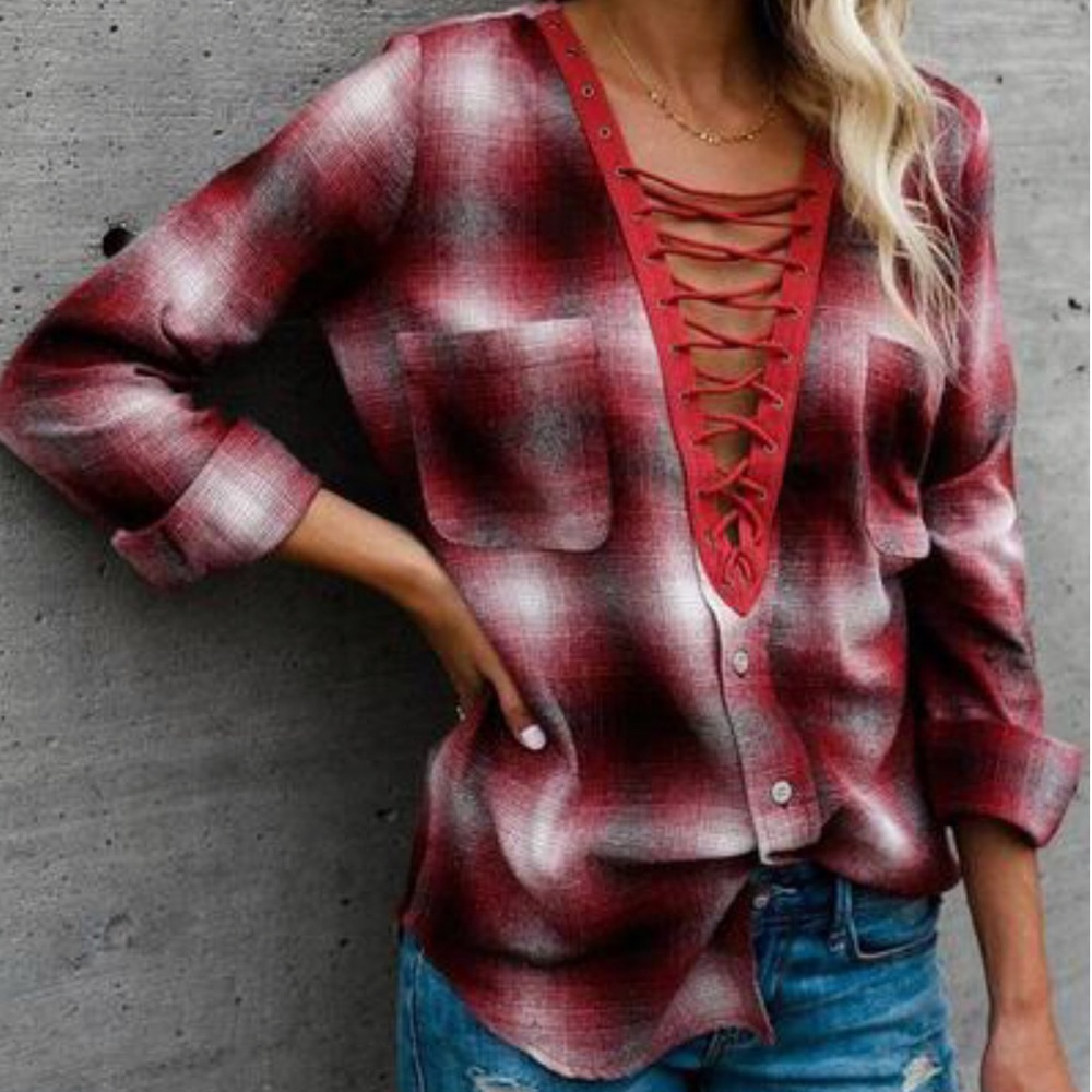 Lace flannel